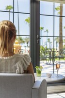 Breakfast, lunch, dinner served; international cuisine 