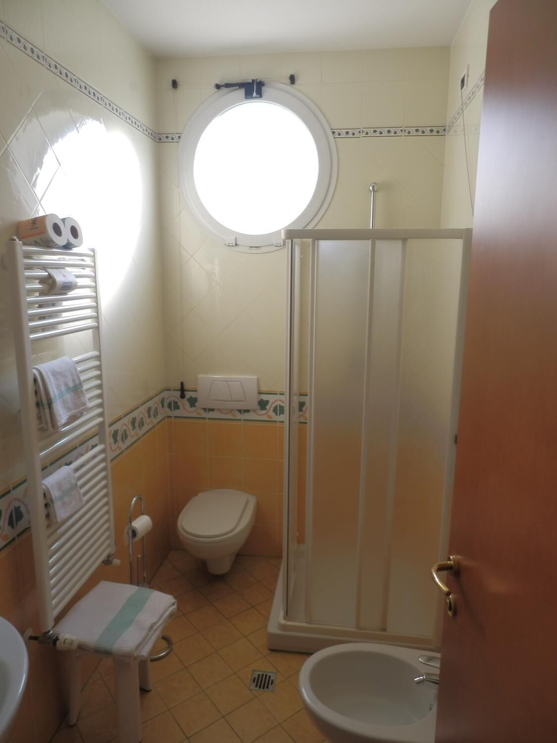 shower, free toiletries, hair dryer, bidet