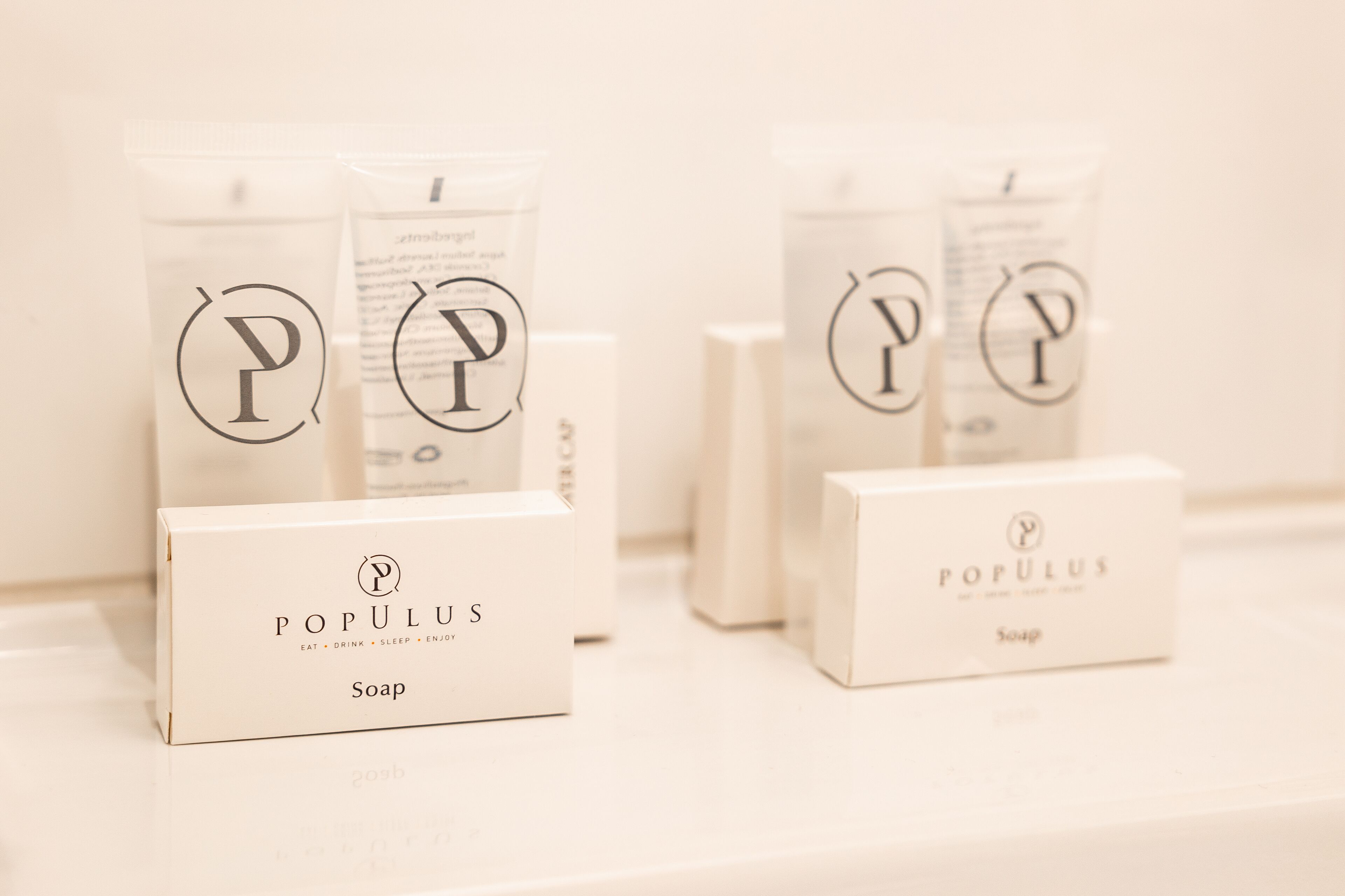 free toiletries, hair dryer, towels, soap