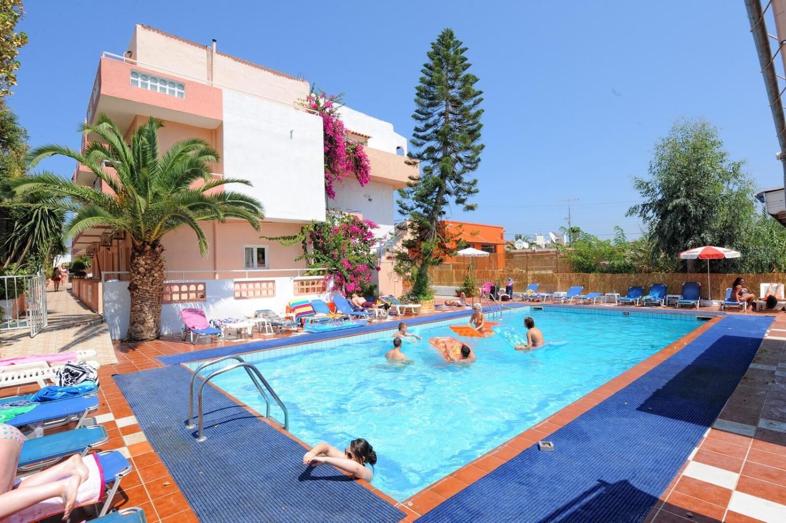 Outdoor pool, open 9:00 AM to 8:00 PM, pool umbrellas, sun loungers