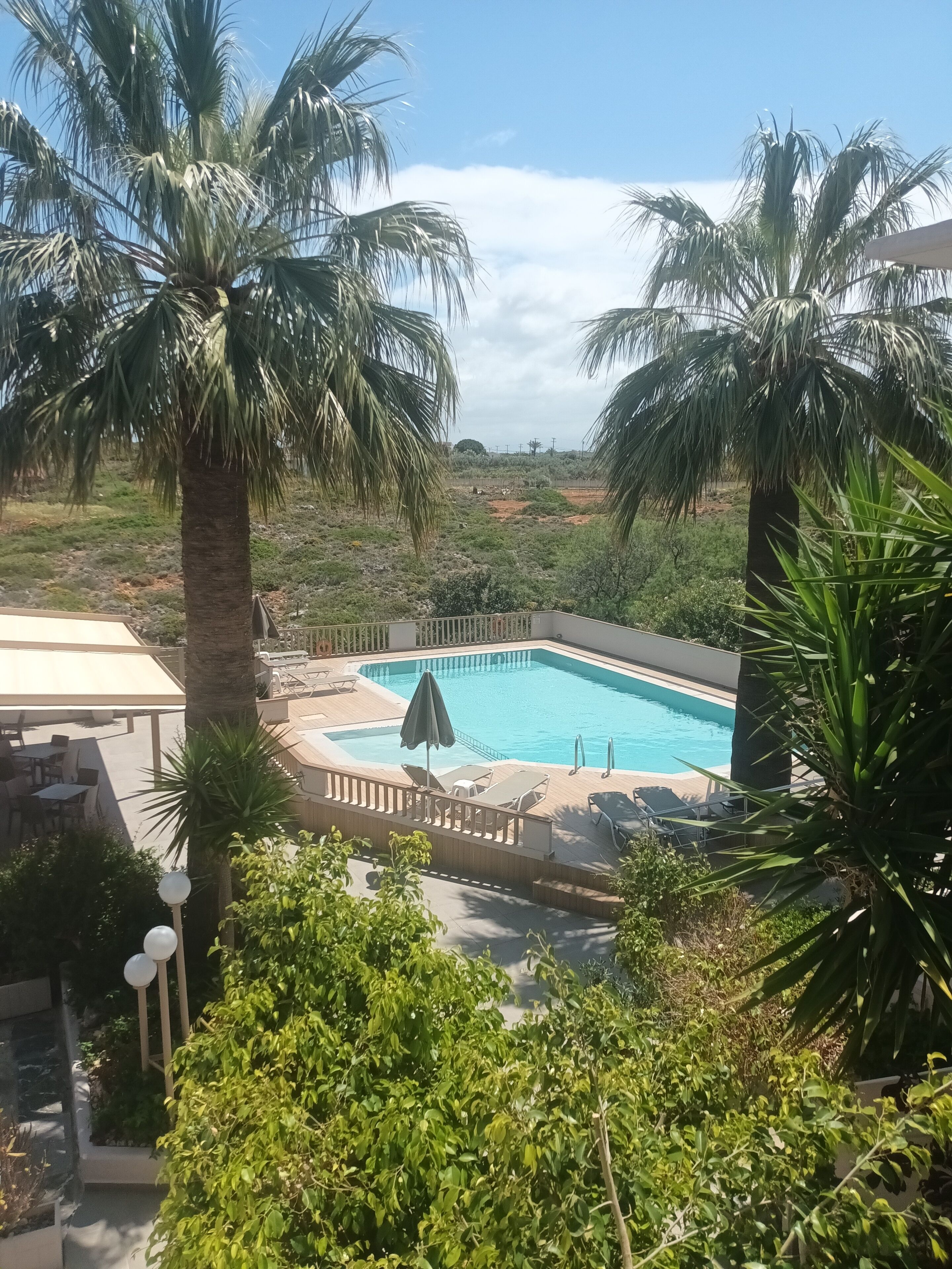 Outdoor pool, open 8:00 AM to 7:00 PM, pool umbrellas, sun loungers