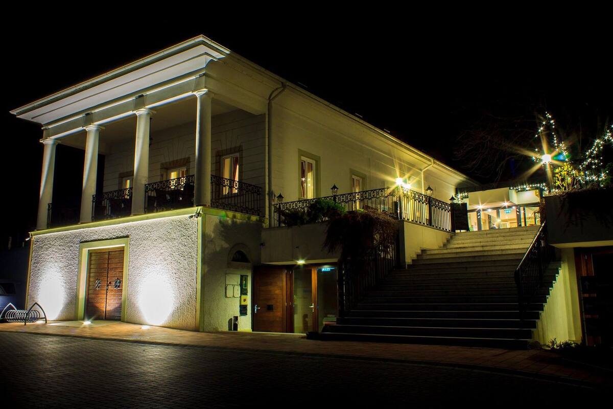 front of property – evening/night