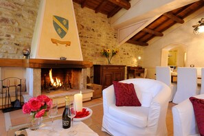 Luxury Condo, 2 Bedrooms | Living area | 32-inch flat-screen TV with cable channels, TV - Torre Del Nera Albergo Diffuso & Spa (Scheggino)