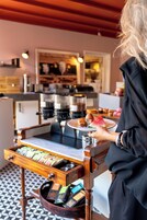 Daily buffet breakfast (EUR 16.75 per person)