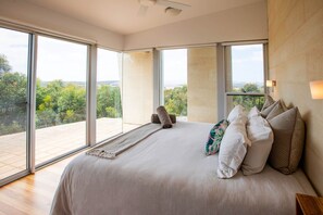 Ridge Site Villa, 1 Bedroom | Iron/ironing board, bed sheets - Tanonga Luxury Eco Lodges (Charlton Gully)