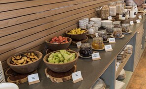Free daily buffet breakfast