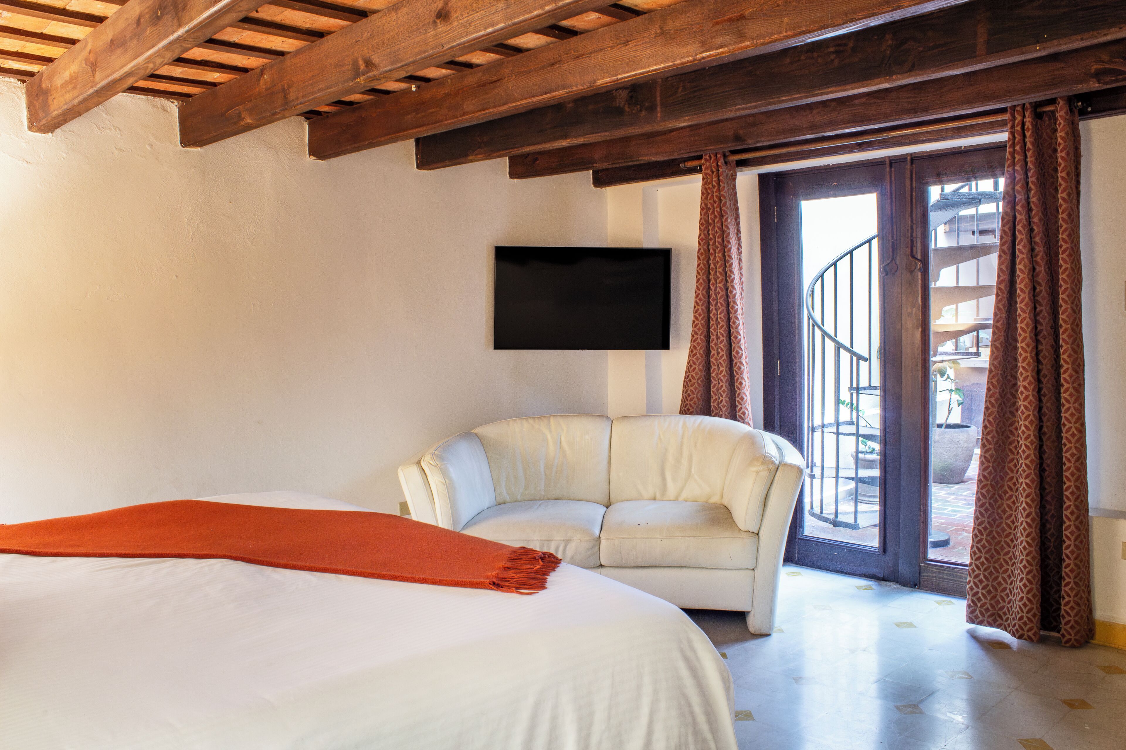 family room | premium bedding, down duvets, individually decorated