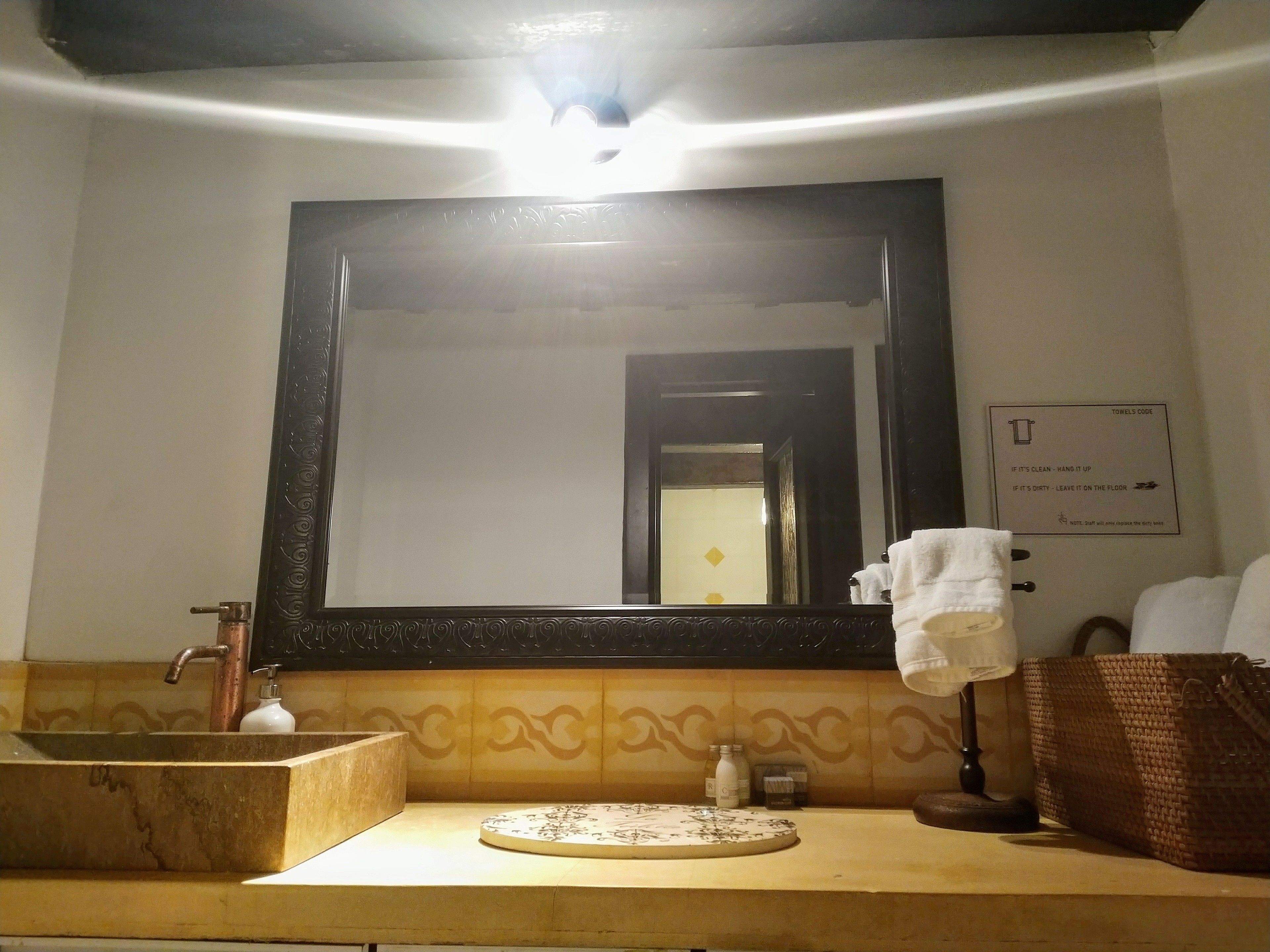 family room | bathroom | shower, rainfall showerhead, free toiletries, hair dryer