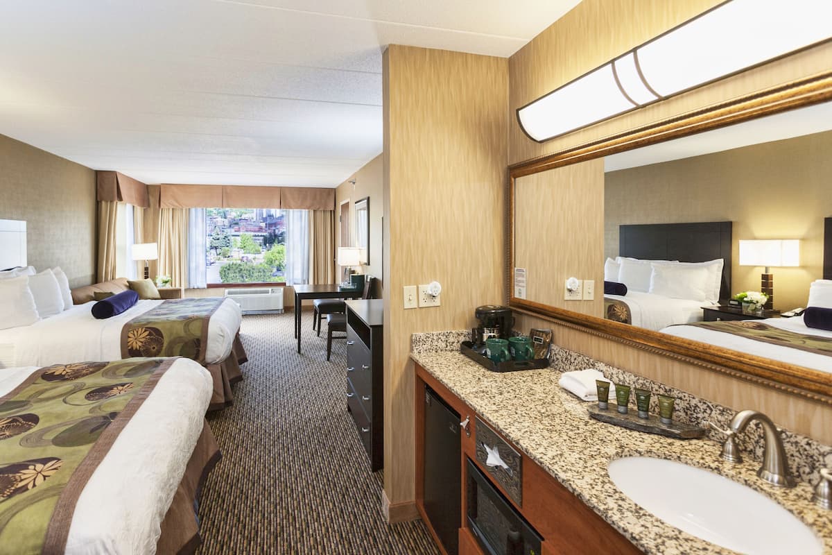 deluxe room (2 queens with sofa bed, city view downtown) | view from room