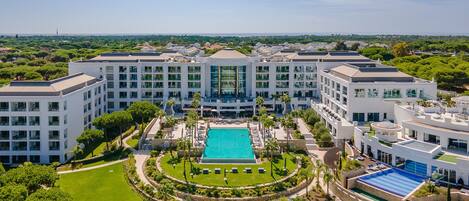 Indoor pool, outdoor pool, cabanas (surcharge), sun loungers