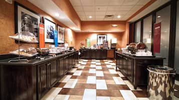 Free daily buffet breakfast