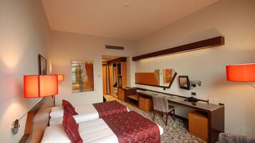 Egyptian cotton sheets, premium bedding, memory foam beds, minibar