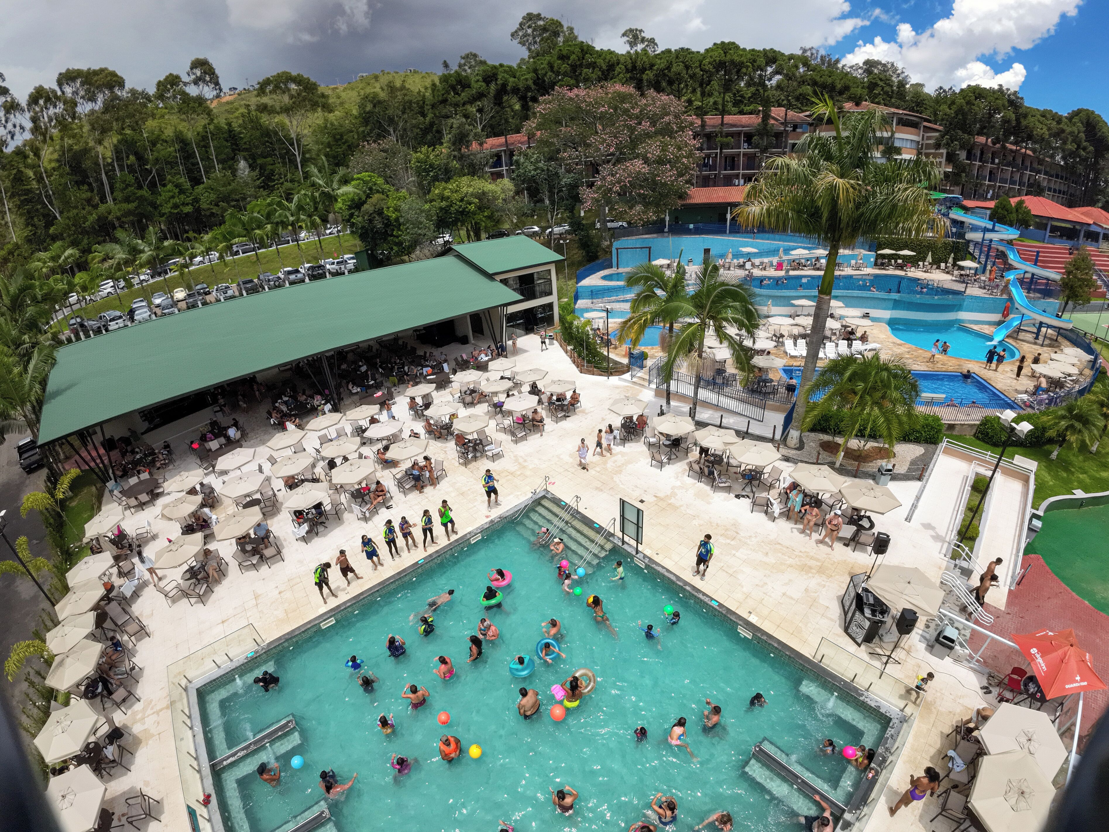 2 indoor pools, 5 outdoor pools, pool umbrellas, pool loungers