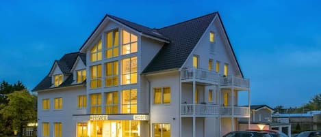Front of property – evening/night