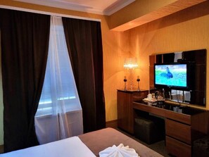 Chambre économique double | Minibar, coffre-fort, bureau, système d’insonorisation