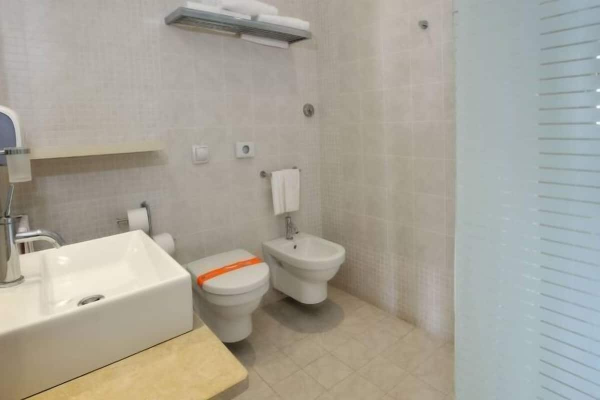 Een douche, gratis toiletartikelen, een haardroger, een bidet