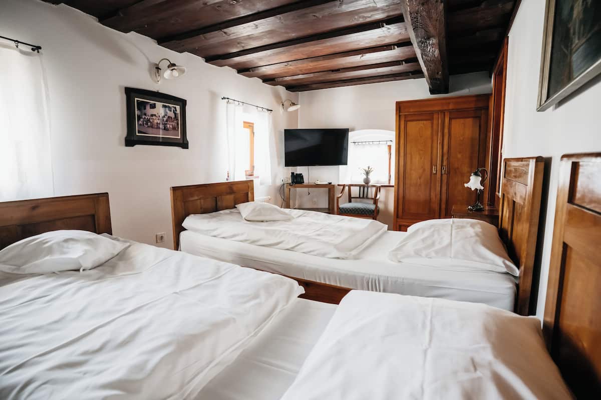 Traditional-Zweibettzimmer | Schreibtisch, kostenloses WLAN, Bettwäsche
