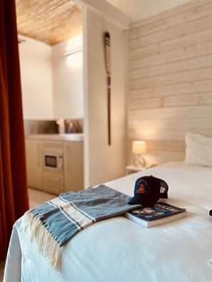 Family Double Room, Kitchenette, Garden View | Premium bedding, minibar, in-room safe, blackout curtains - Ile de Lumiere (Saint-Pierre-d'Oleron)