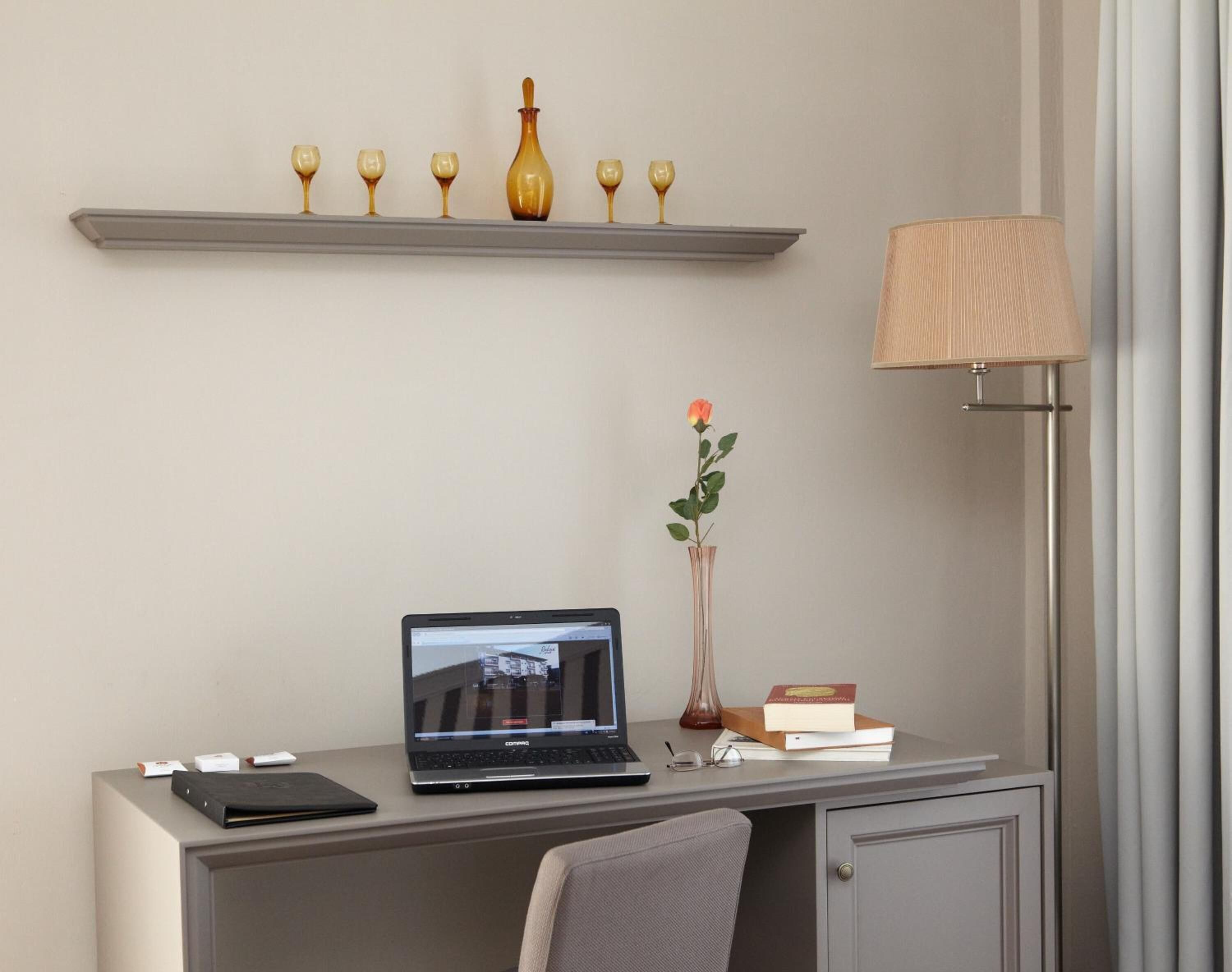 minibar, in-room safe, desk, iron/ironing board