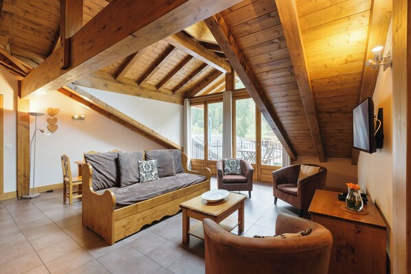 Familielejlighed - flere soveværelser - 2 badeværelser (Vallorcine Loriaz 43 ski in / ski out) | Udsigt fra værelset