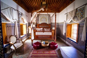 Double Room (La Sultane) | Egyptian cotton sheets, Select Comfort beds, in-room safe - Dar Mayssane (Rabat)