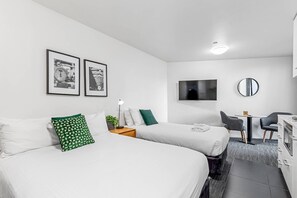Standard Room, Multiple Beds, Non Smoking | Premium bedding, desk, blackout curtains, iron/ironing board - Quality Apartments North Melbourne (North Melbourne)