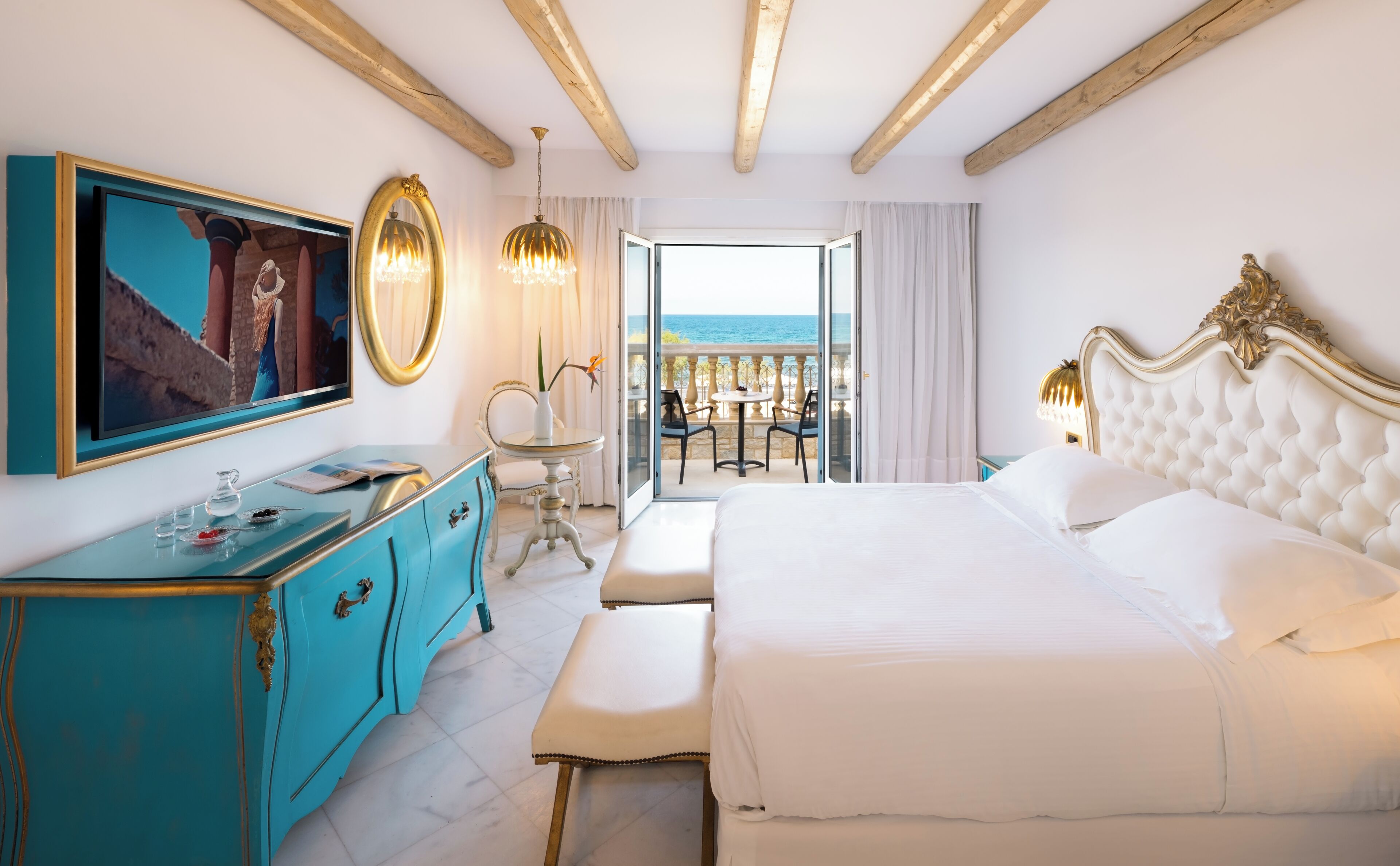 Bungalow Sea View Sea Front | 迷你吧（备有免费物品）、隔音、免费 WiFi、床单