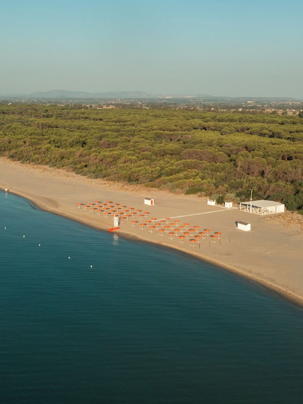 Private beach, free beach shuttle, sun loungers, beach umbrellas