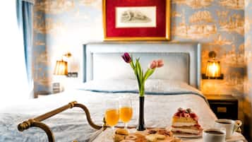 Pillowtop beds, free minibar items, in-room safe, individually decorated