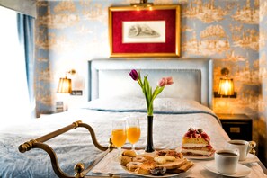 Pillowtop beds, free minibar items, in-room safe, individually decorated