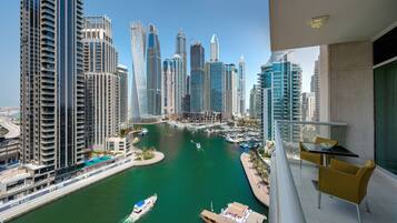 Deluxe Apartment, 3 Bedrooms | Balcony view