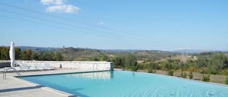 2 piscine all'aperto, ombrelloni da piscina, lettini