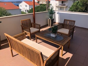 Double Room, Terrace, Sea View with parking | Terrace/patio - Apartmani Teo (Hvar)