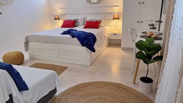 1 chambre, literie de qualité supérieure, couette en duvet d'oie