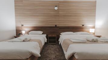 Minibar, vÀrdeförvaringsskÄp pÄ rummet och strykjÀrn/strykbrÀda