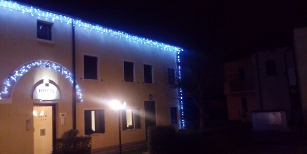Front of property – evening/night