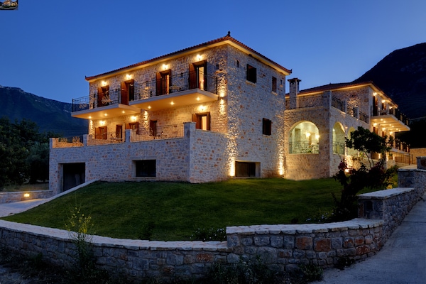 Front of property – evening/night