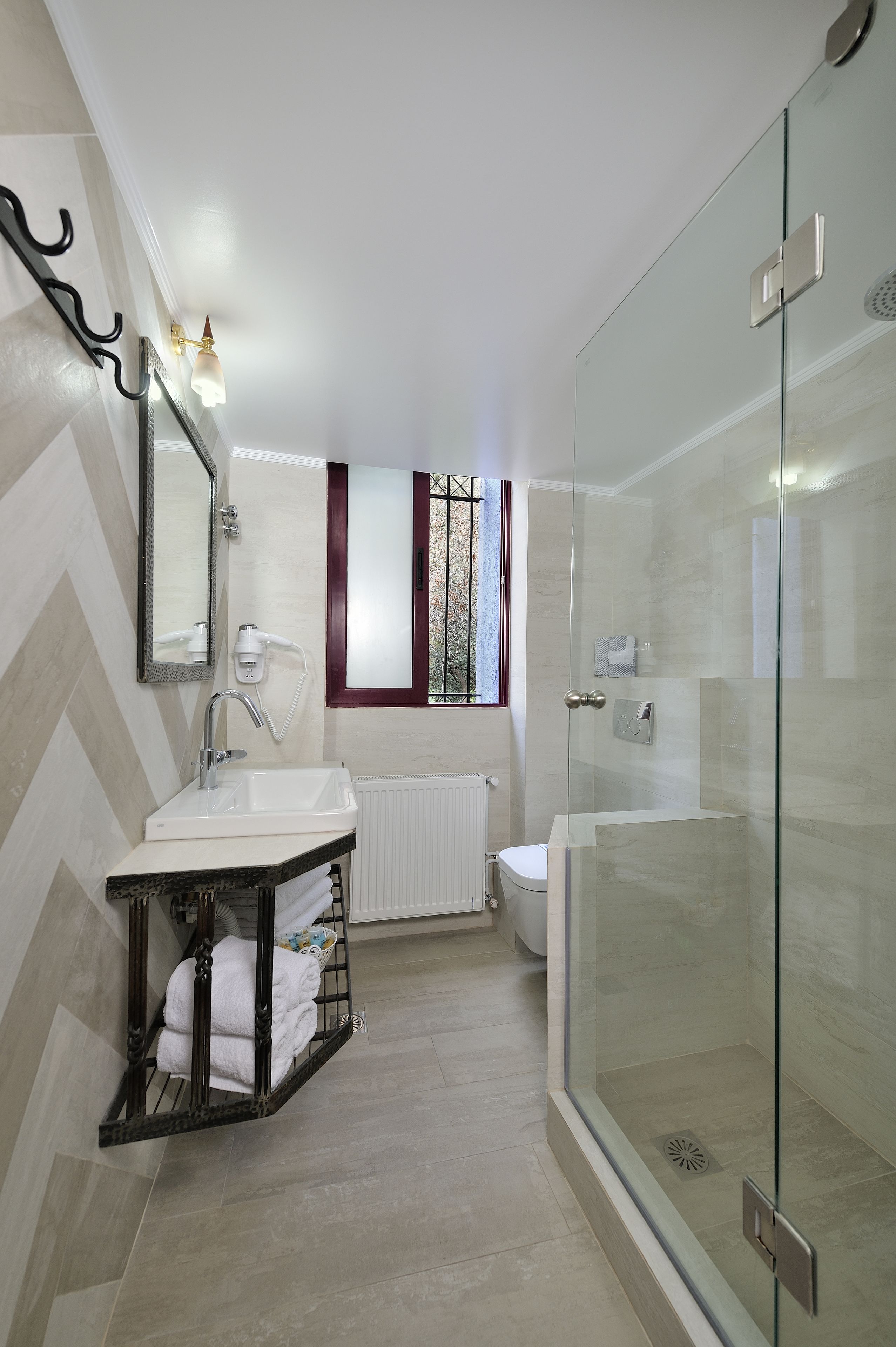 standard quadruple room, balcony | bathroom | shower, free toiletries, hair dryer, towels