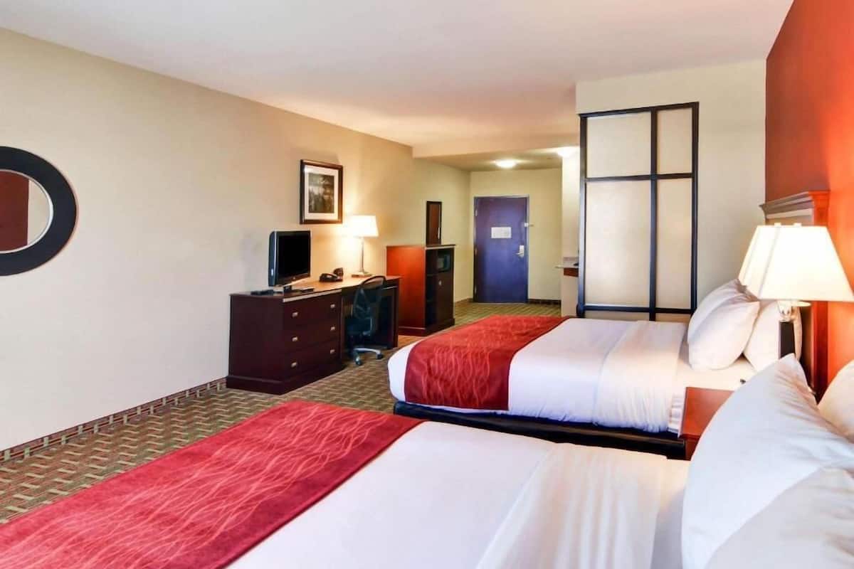 free toiletries, hair dryer, towels, soap