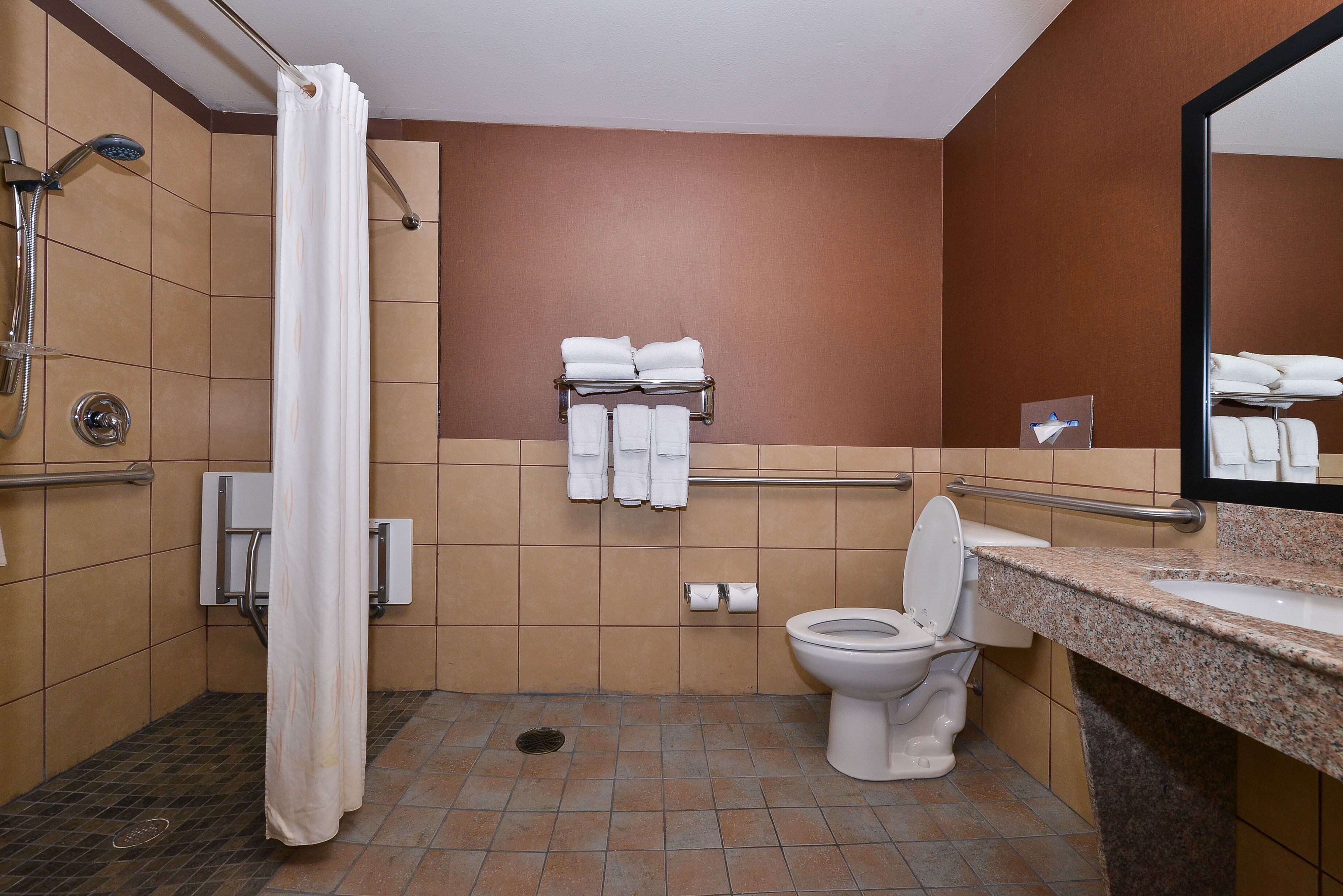 suite, 2 queen beds, non smoking (accessible) | bathroom | free toiletries, hair dryer, towels, soap