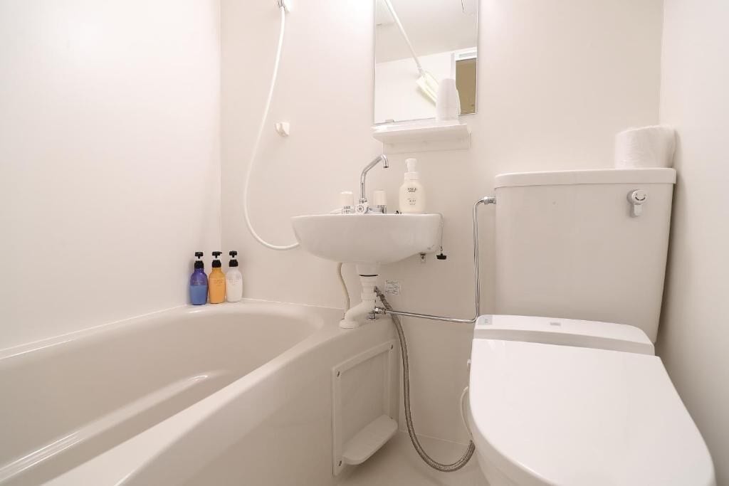 triple room, non smoking | bathroom | combined shower/bathtub, hair dryer, slippers, bidet
