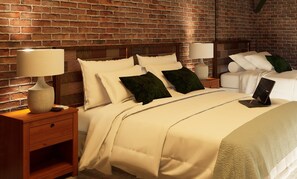 Caja de seguridad en la habitación y cortinas blackout