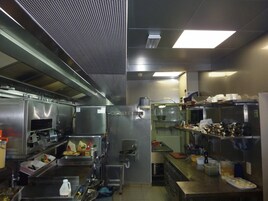 Breakfast, lunch and dinner served