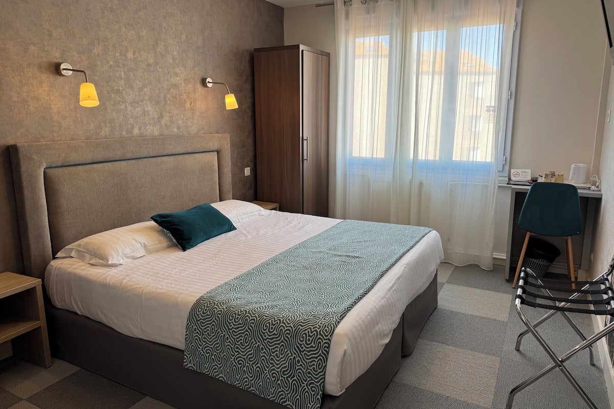 Superior Double Room | Premium bedding, desk, soundproofing, iron/ironing board