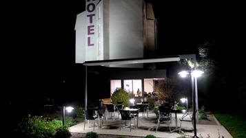 Front of property – evening/night