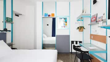 Standardværelse med 2 enkeltsenge | Skrivebord, lydisolering, gratis Wi-Fi, sengetøj