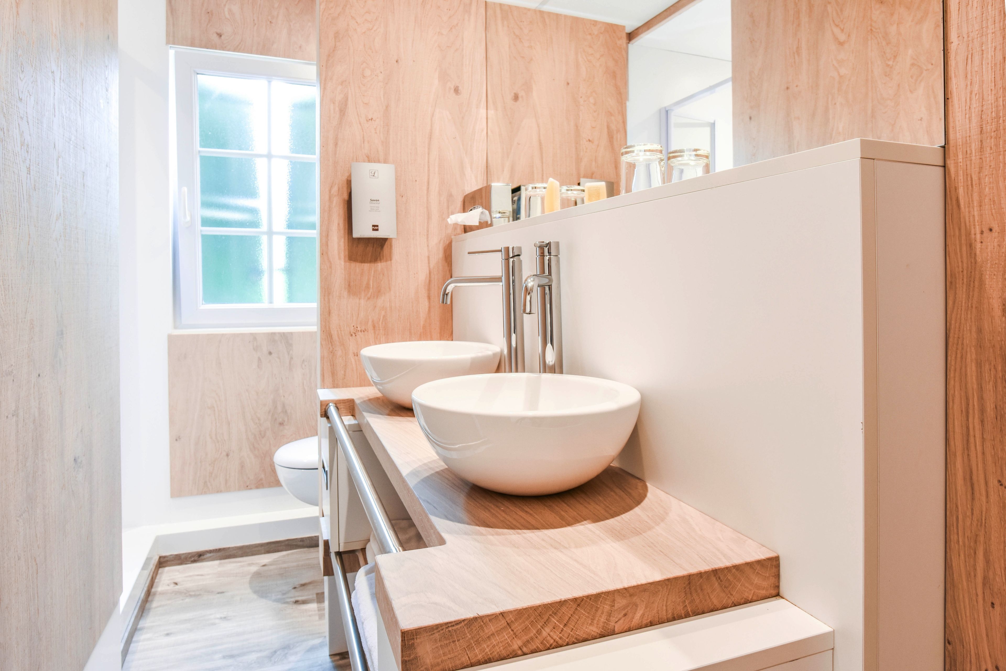 free toiletries, hair dryer, towels