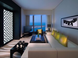 Prestige Suite - Sea/City View, Club Millésime Access & Free Beach/Attractions Shuttle | Premium bedding, minibar, in-room safe, individually decorated - Sofitel Abu Dhabi Corniche (Abu Dhabi)