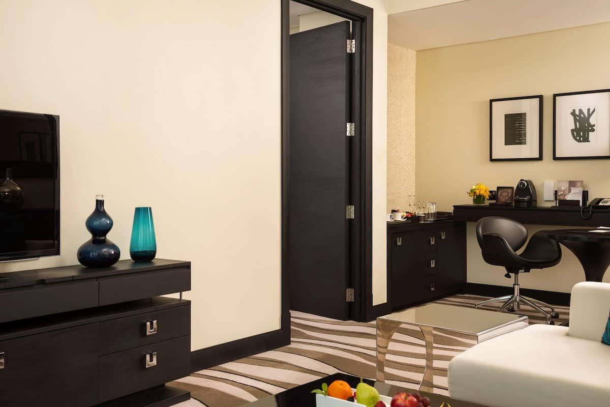 Opera Suite - Sea/City View, Club Millésime Access & Free Beach/Attractions Shuttle | 1 bedroom, premium bedding, minibar, in-room safe