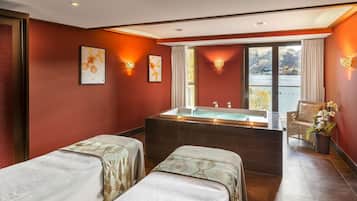 Couples treatment room(s), body treatments, aromatherapy, body wraps